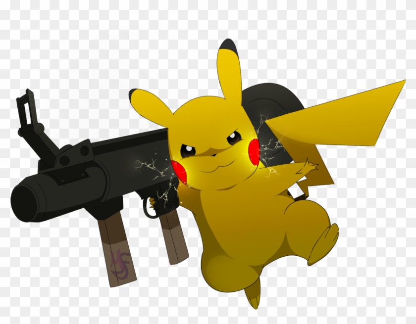 Pikachu Used Rocket Launcher By Sozo - Pikachu With Rocket Launcher #1176547