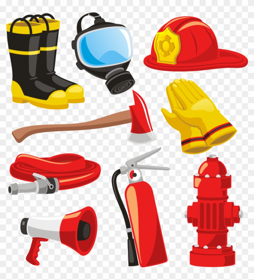 Firefighters Helmet Bunker Gear Fire Engine Clip Art - Firefighter Gear Clipart #1176609