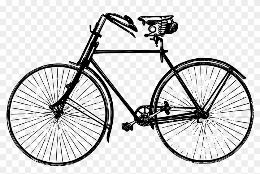 Bike Clip Art Border - Old Bicycle Png #1176621
