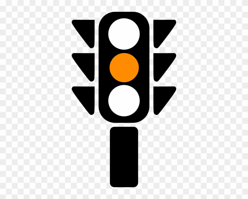 Traffic Light Amber Clip Art At Clker - Traffic Light Green Png #1176640