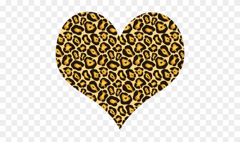 Leopard Print Heart - Leopard Print Heart #1176819