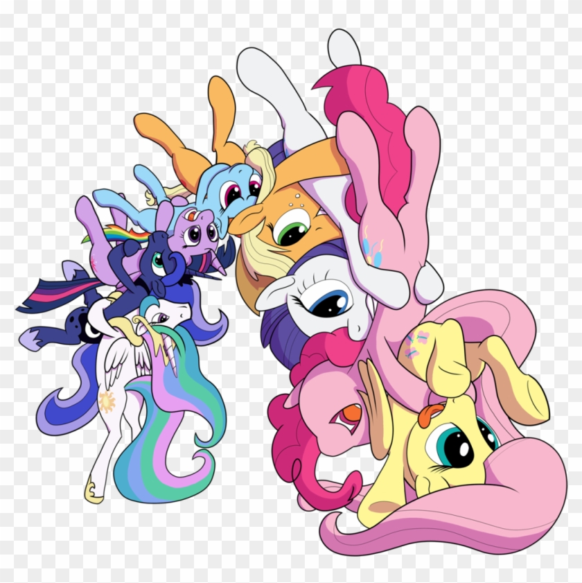 Pony Pinkie Pie Rainbow Dash Twilight Sparkle Rarity - Celestia Suplex #1176833