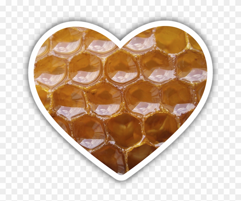 Honeycomb Heart Sticker - Heart #1176836