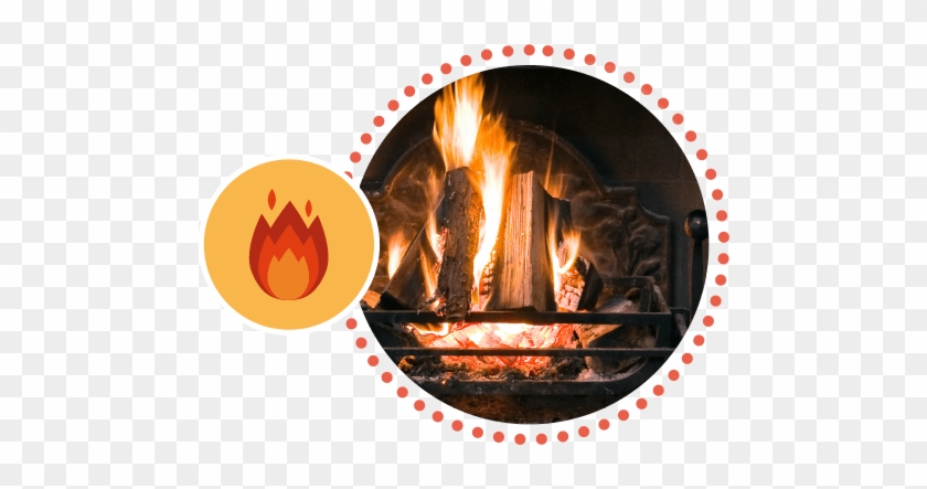 Fire Image - Fire In A Fireplace #1176858