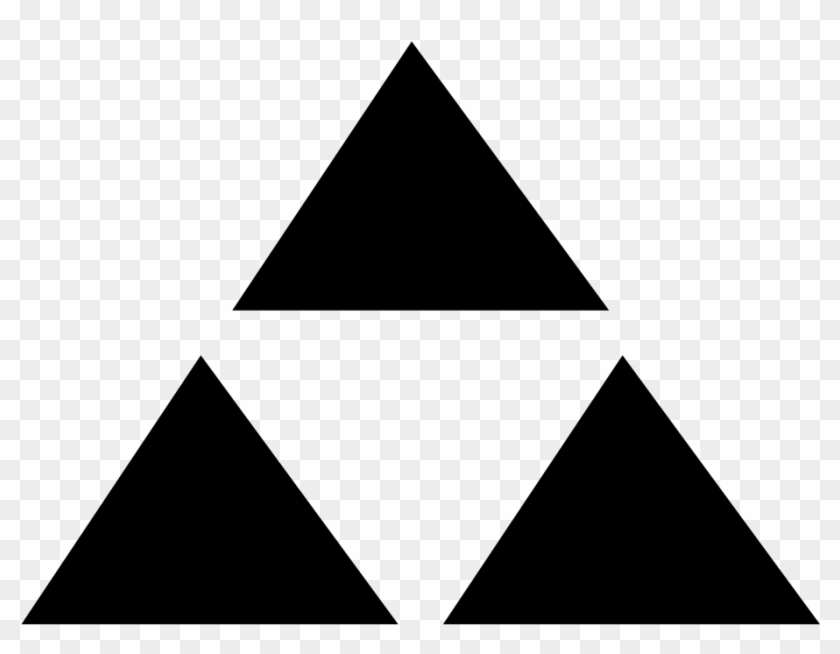 Triforce The Legend Of Zelda - Triangle Inside A Triangle Symbol #1176928