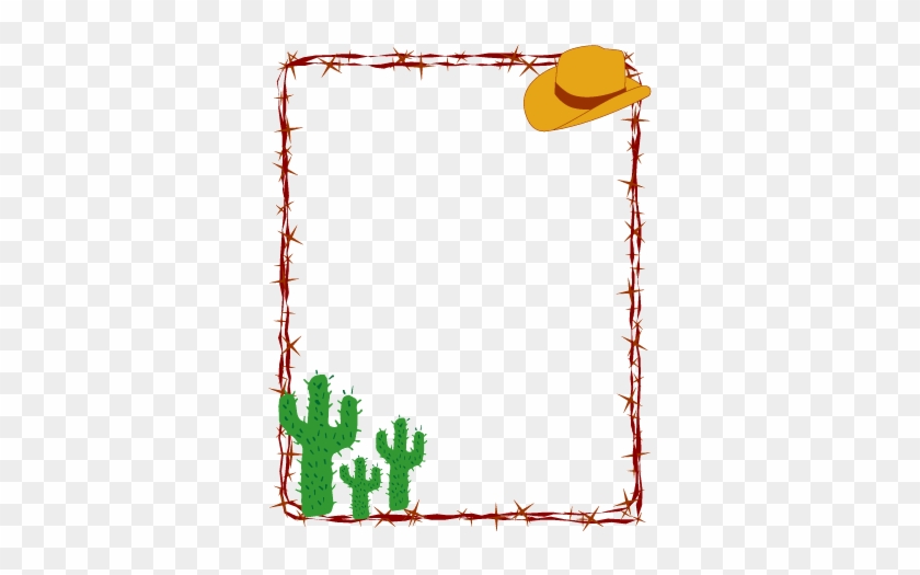 Cowboy Clip Art Border Frame - Cinco De Mayo Border #1176949