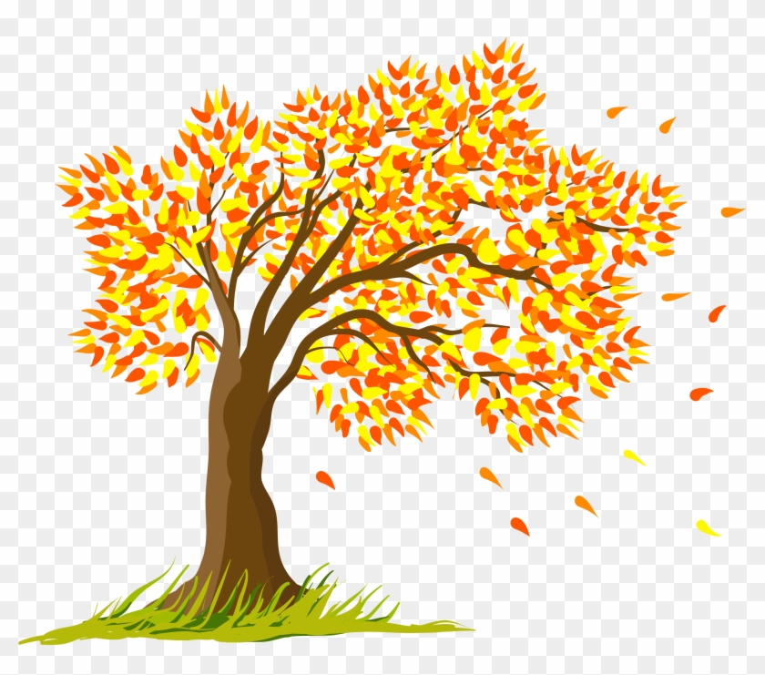 Dibujo De Árbol De Temporada Clip Art - Seasons Tree Cartoon #1177043