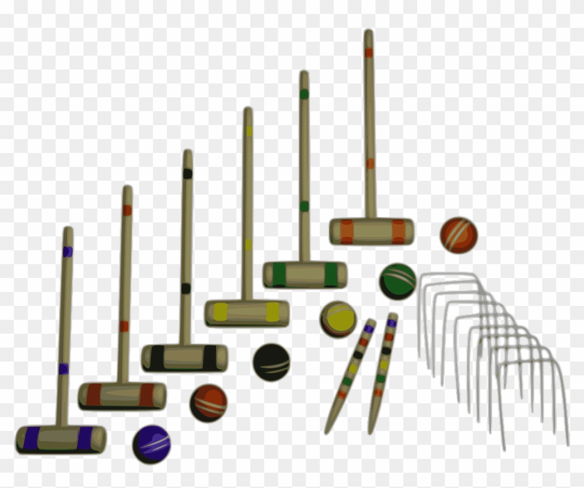 Croquet Set Clipart - Croquet Equipment #1177095