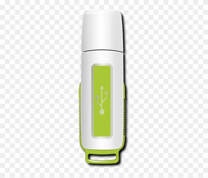 Memory, Usb, Drive, Pen , Clipart - Water Bottle #1177141