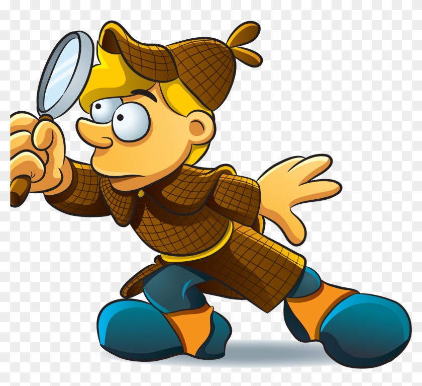 Magnifying Glass Clip Art - Looking Through Magnifying Glass Clipart #1177291