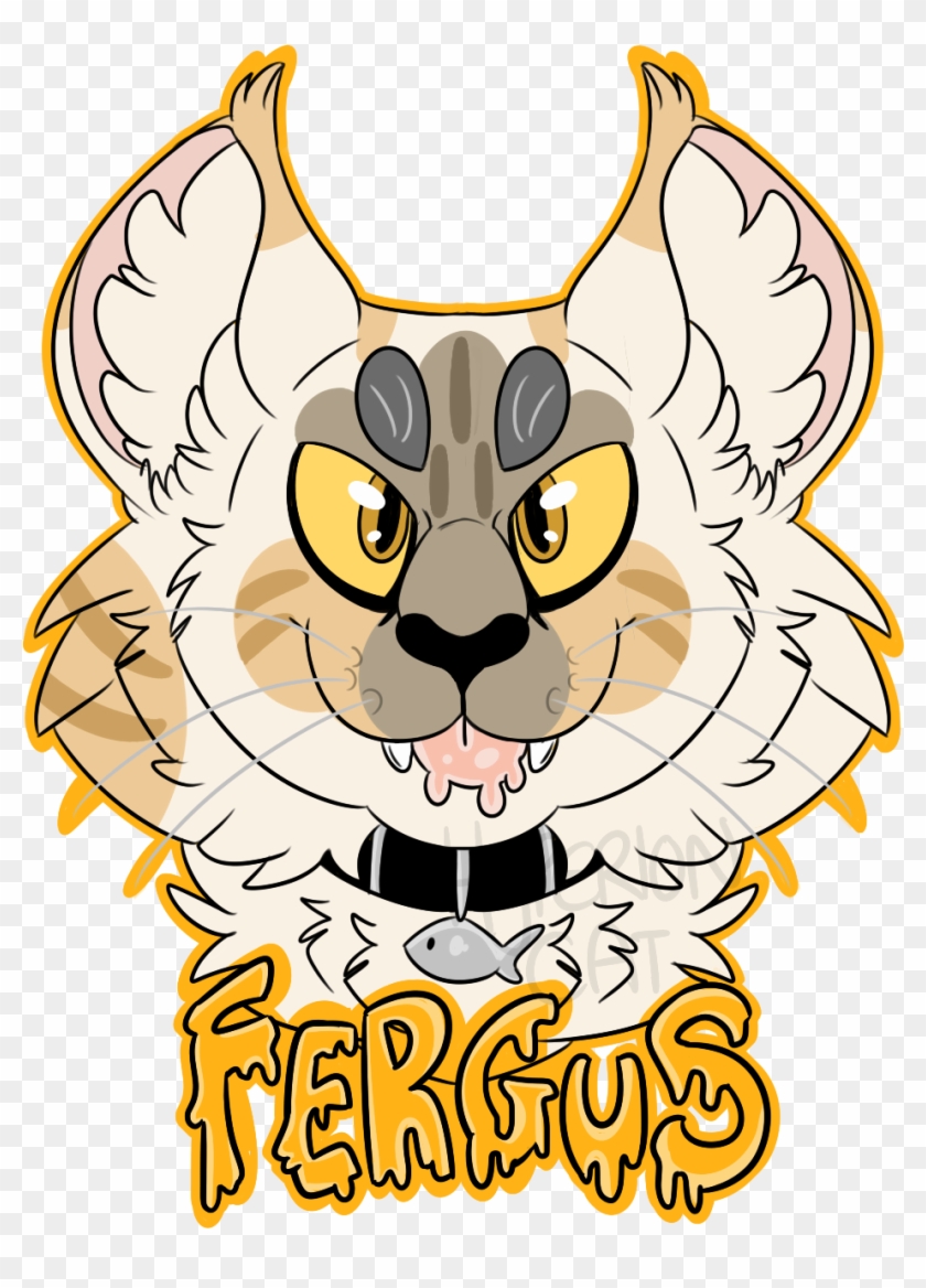 Fursuit Badge By Pawltergeist Fergus - Cat Fursuit Badge #1177311
