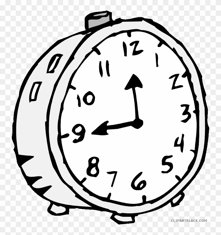 Old Clock Tools Free Black White Clipart Images Clipartblack - Time Clock Clip Art #1177374