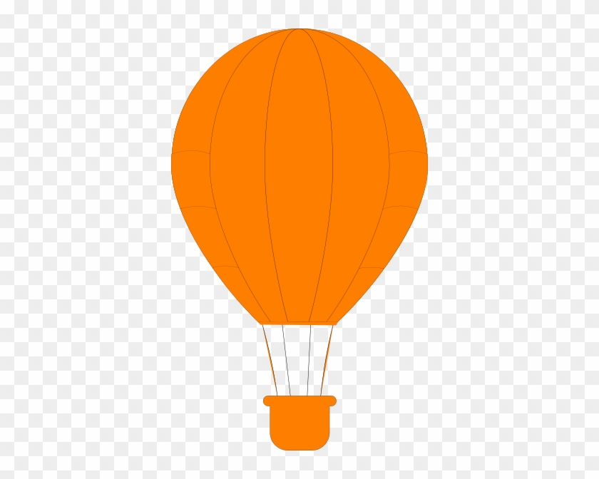 Orange Balloon Clipart Orange Hot Air Balloon Clip - Orange Hot Air Balloon #1177406