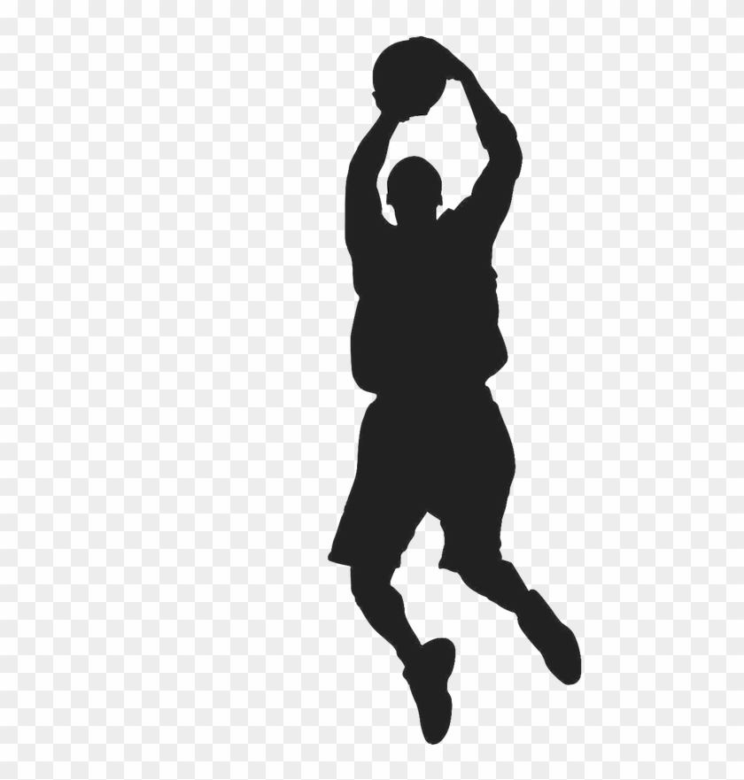 Basketball Sport Silhouette Clip Art - Boys Basketball Silhouette #1177448