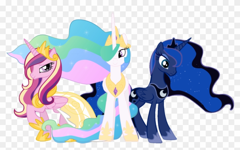 Princess Luna And Celestia And Cadence - Princess My Little Pony #1177589