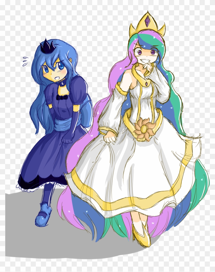 Free Princess Luna And Celestia Human - Celestia Y Luna Human #1177627