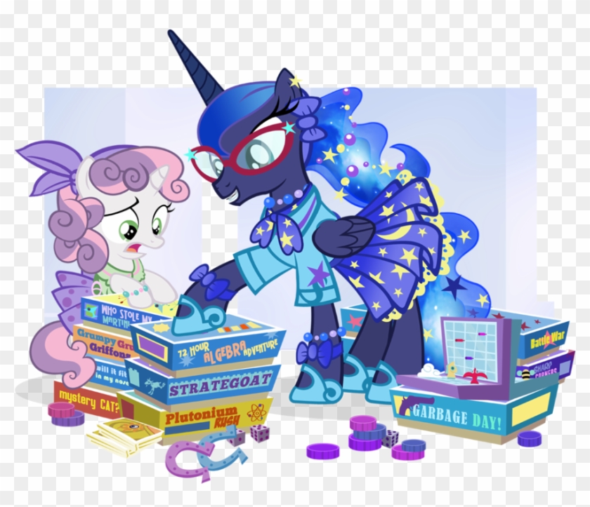 Fifties Princess Luna And Sweetie Belle For Jj By Pixelkitties - Princess Luna And Sweetie Belle #1177670