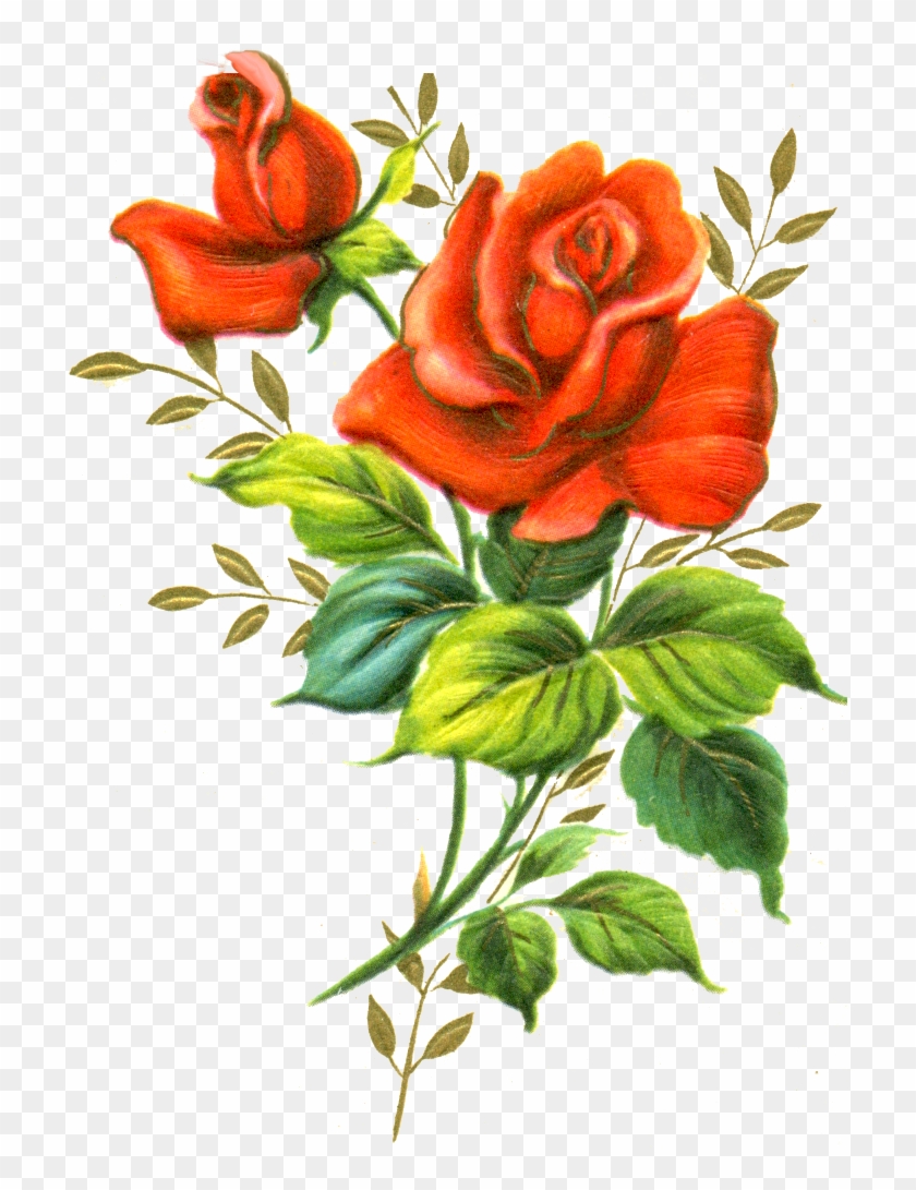 Flower Bouquet Clip Art - Red Rose #1177697