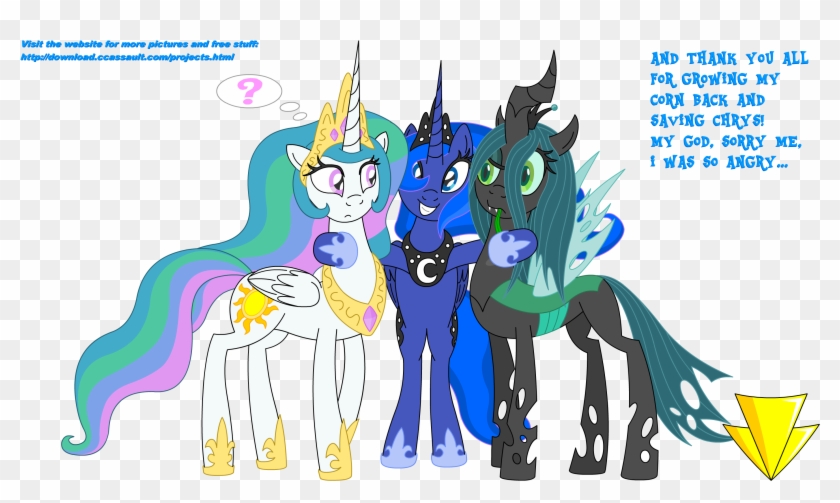Princess Luna Princess Celestia Pony Princess Cadance - Mlp Luna X Chrysalis #1177721
