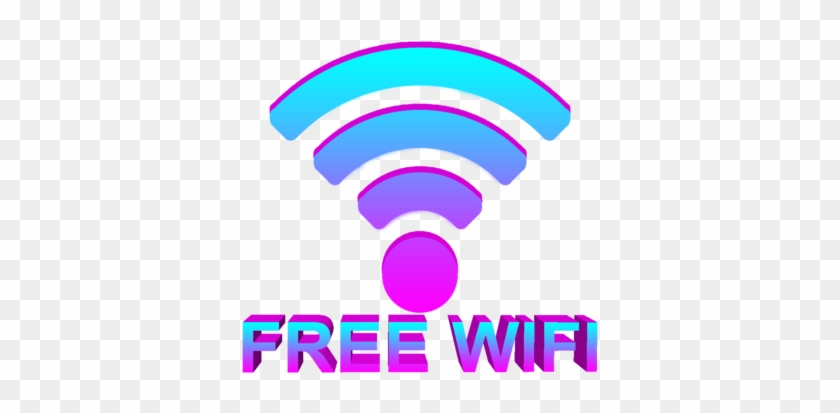 Hipster Clipart Png Transparent - Vaporwave Wifi Png #1177770