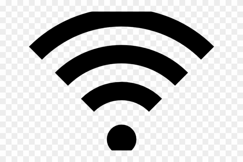Wifi Clipart Black And White - Wifi Logo #1177782