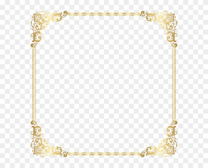 Border Frame Gold Pn - Gold Border Clip Art #1177812