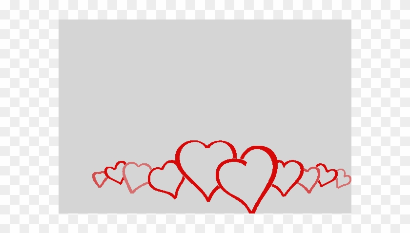Heart Frame Clip Art Black And White Hearts Border - Heart Border #1177816