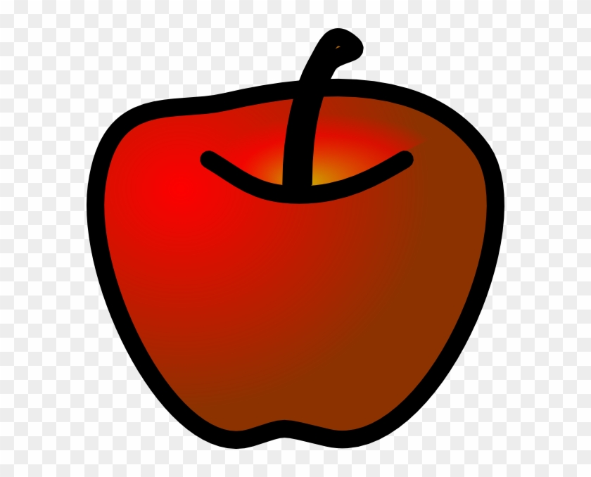 Red Apple2 Clip Art At Clker - Apple #1177866