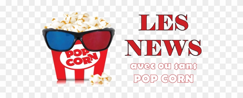 Popcorn News - Popcorn Square Sticker 3" X 3" #1177904