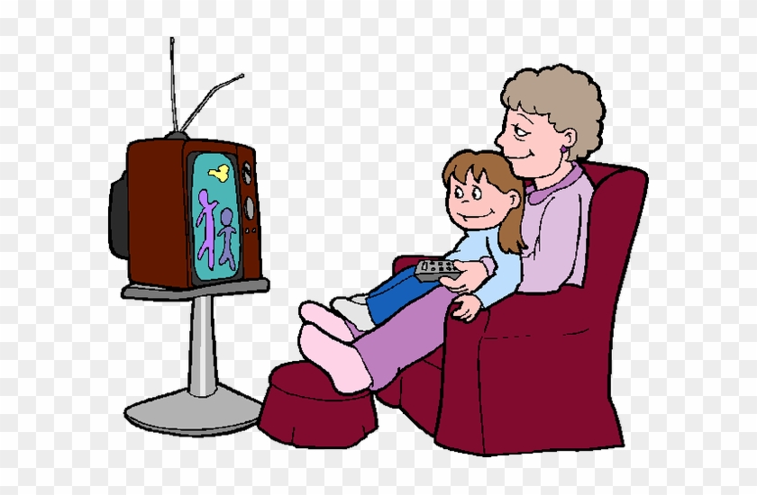 There Were Two Sisters Who Loved To Watch Tv - They Are Watching Tv #1178184
