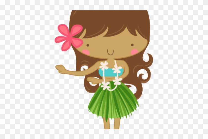 Hula Girl Silhouette Clip Art Awesome Graphic Library - Hawaii Girl Cartoon Cute #1178421