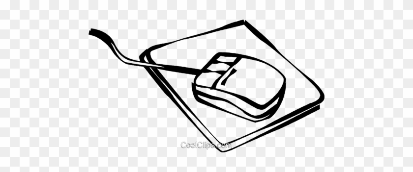 Computer Mouse Clipart Cilpart - Computer Mouse With Mouse Pad Drawing #1178531