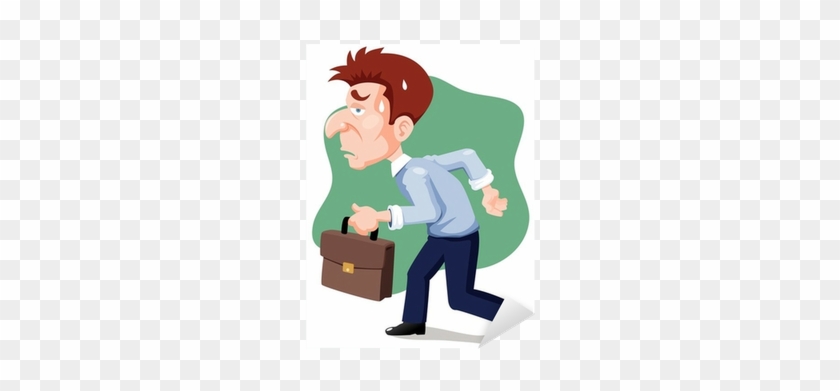 Illustration Of Cartoon Businessman Tired Sticker • - Cansado Dibujo Animado #1178548