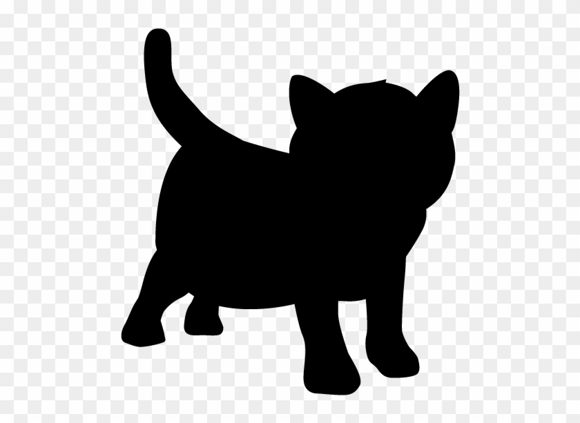 Kitten Silhouette Clip Art Download - Kitten #1178701