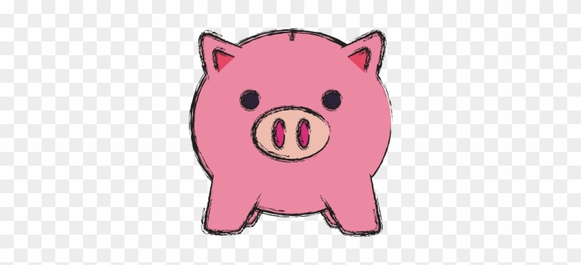 Colored Piggybank Vector Illustration - Vector Graphics #1178711