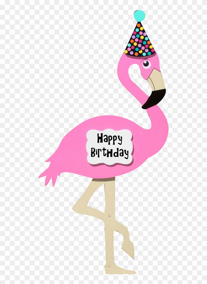 Flamingo Clipart Cartoon - Birthday Flamingo Clip Art #1178724