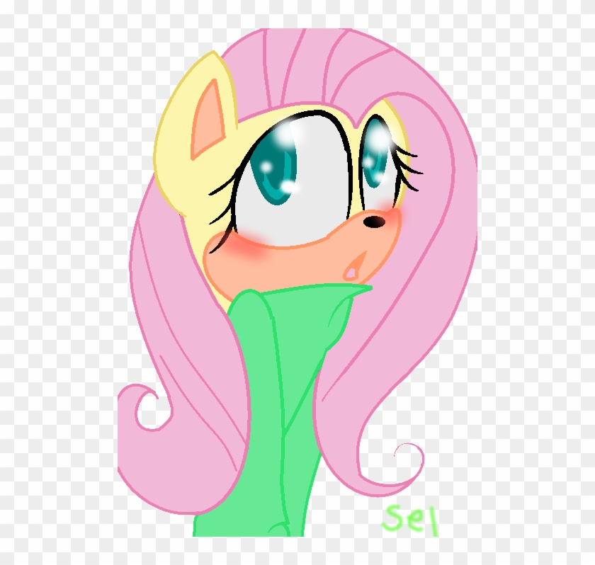 Fluttershy Sonic Version By Selena Angel The Dog - Cartoon #1178806