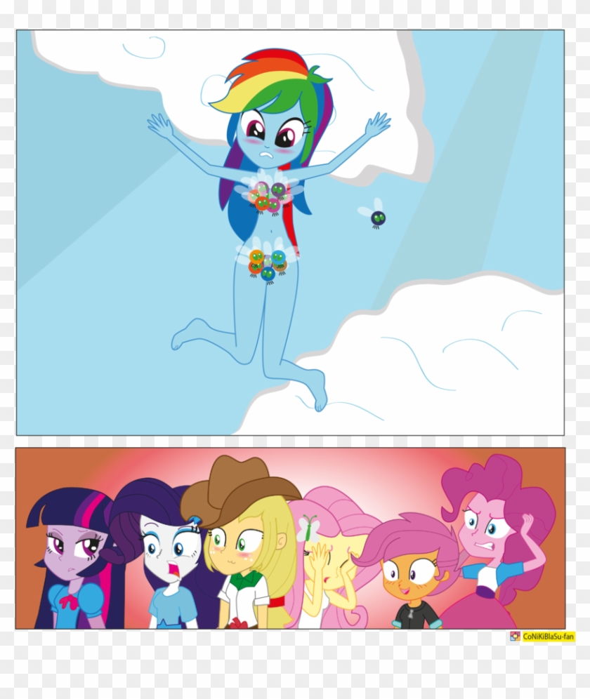 Rainbow Dash And Parasprites Equestria Girls By - Mlp Eg Base Rainbow Dash #1178922
