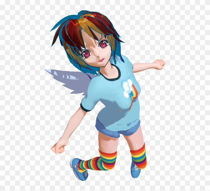 Mmd Rainbow Dash Model By Dmn666 - Rainbow Dash #1178939