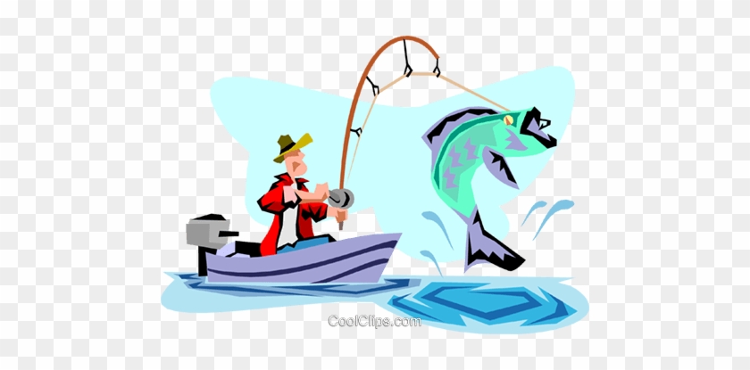 Fishing Royalty Free Vector Clip Art Illustration - Cartoon Of Someone Fishing #1178947