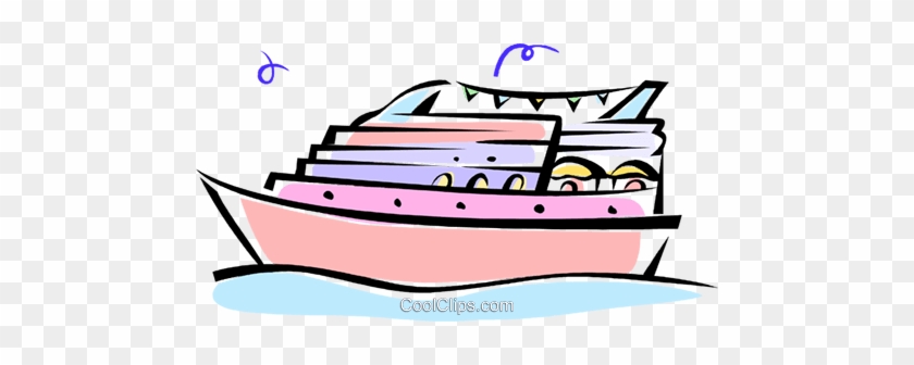 Cruise Boat Royalty Free Vector Clip Art Illustration - Cruise Boat Royalty Free Vector Clip Art Illustration #1178952