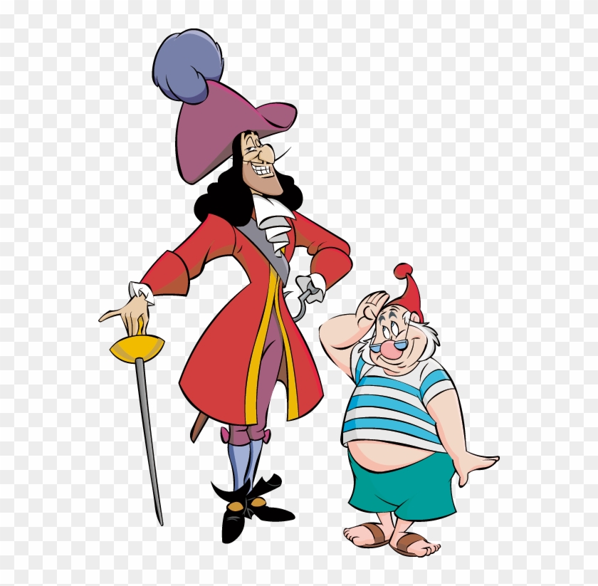 Captain Hook Peter Pan Tinker Bell Wendy Darling Smee - Peter Pan And Captain Hook #1179008