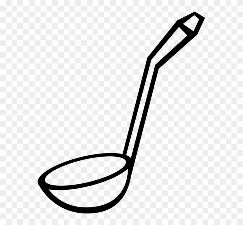 Vector Illustration Of Kitchen Kitchenware Soup Ladle - Schöpfkelle Clipart #1179039