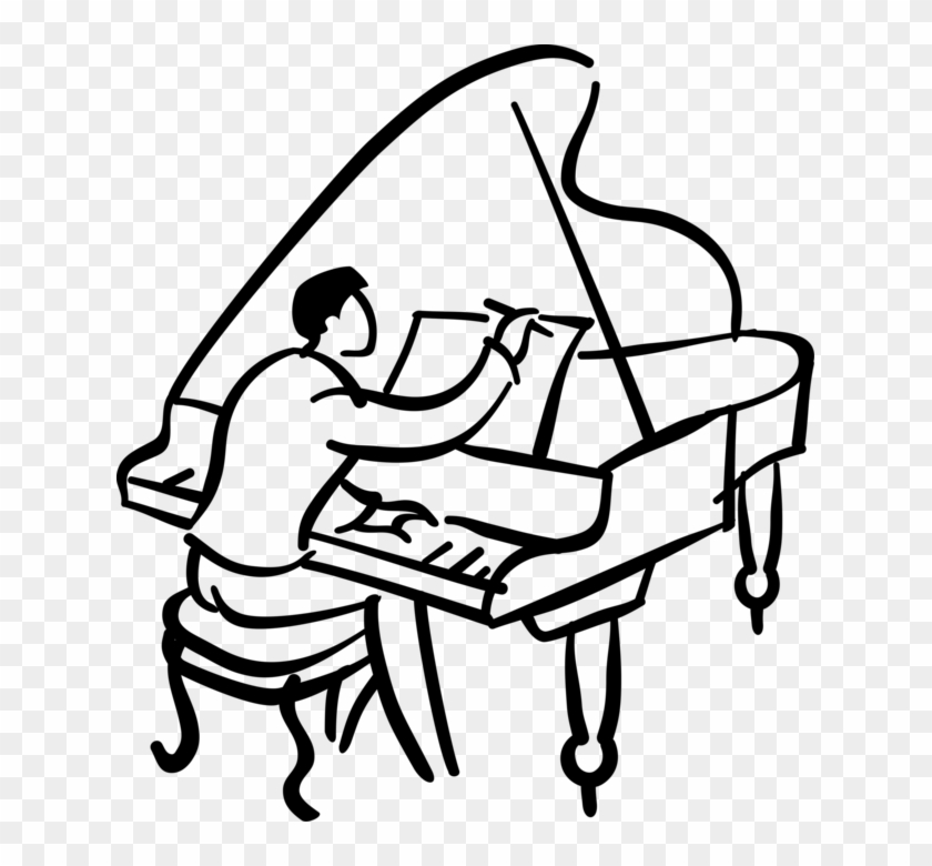 Vector Illustration Of Culinary Cuisine Chef's Traditional - Piano #1179046