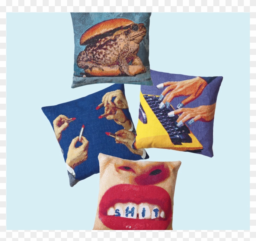 Seletti Toiletpaper Cross-stitch Cushions Se02091 - Seletti Toiletpaper Cross-stitch Cushions Se02091 Toad #1179092