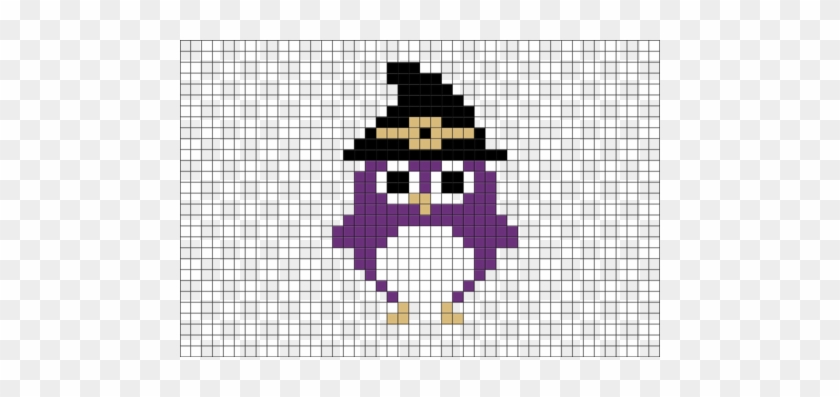 Owl Pumpkin, Halloween Owl, Cross Stitch Animals, Pixel - Pixel Art Template Halloween #1179112