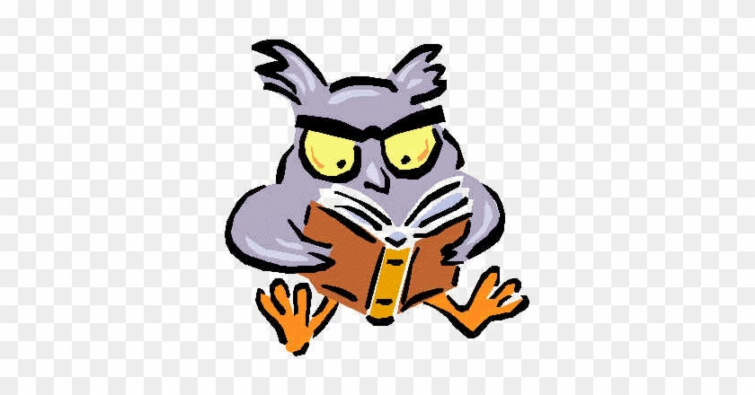 Guided Reading Clip Art - Owl Studying #1179196