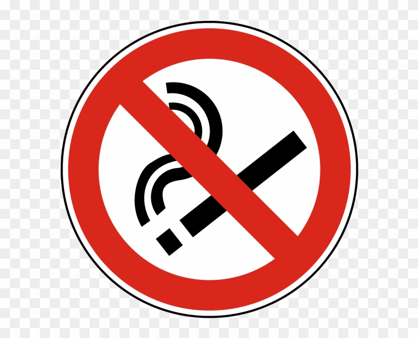 No Smoking Symbol Label - No Smoking Please Sign #1179331