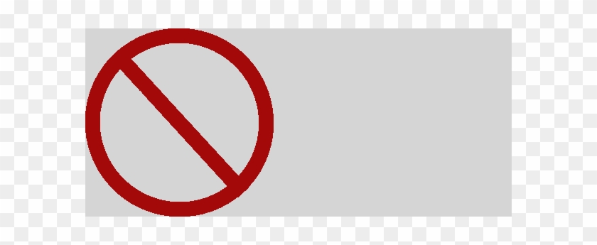 No Symbol Clipart No Symbol Clipart - Red No Circle Transparent #1179332