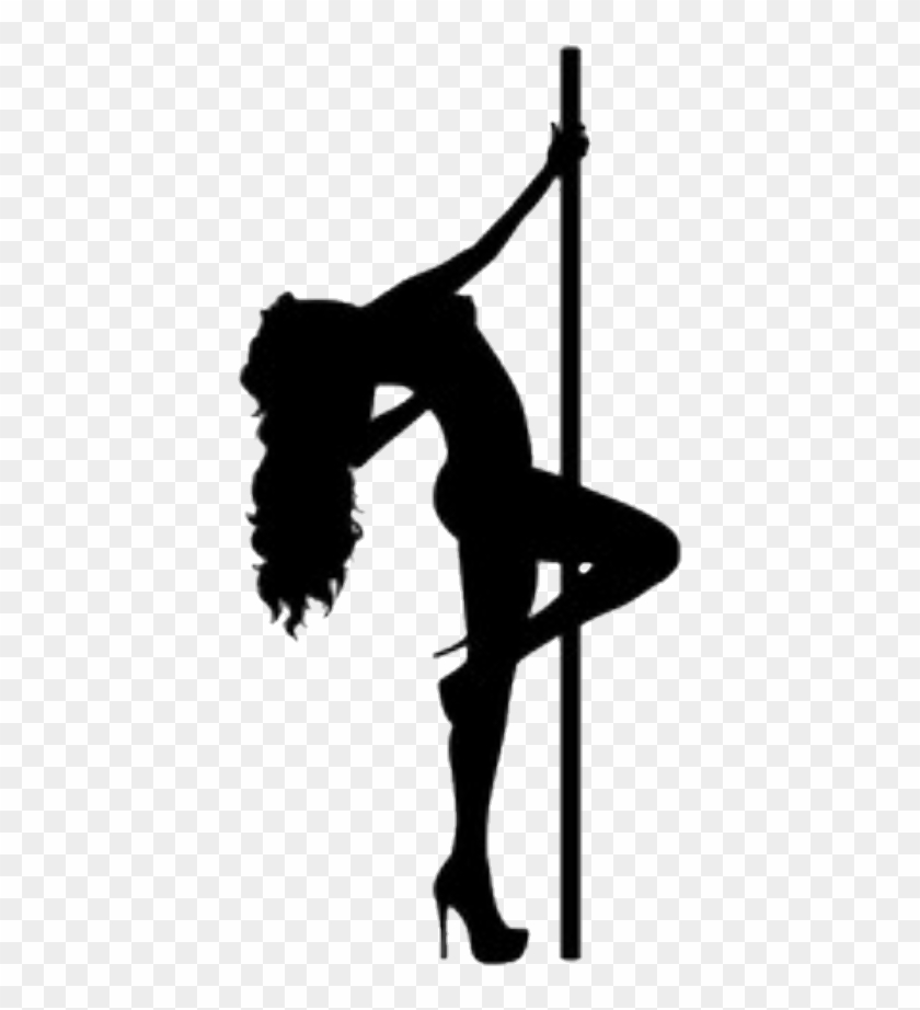 Stripper On A Pole Silhouette #1179374